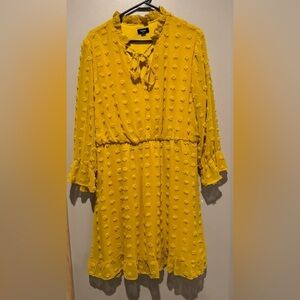Yellow Long Sleeve Dress